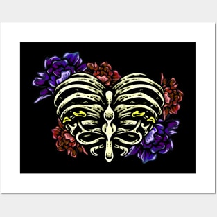 Rose Ribs (Purple & Red Roses) Posters and Art